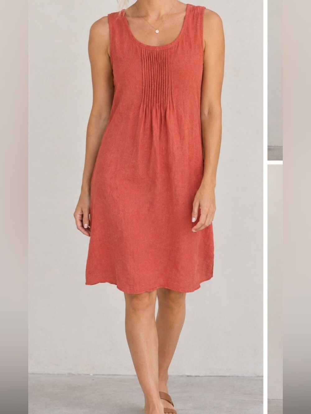 Garnet Hill 100% Linen Dress